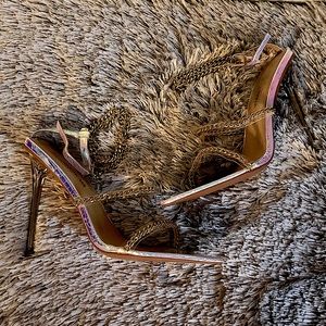 Iridescent high heels